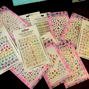 12 Sheets Christmas Nail Art Stickers